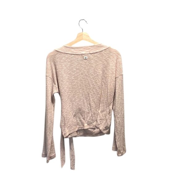 Billabong Wrap Sweater Beige Size L Neutral Coastal Spring Minimalist Classic - Picture 10 of 12